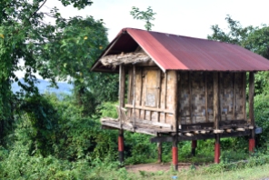 Casa típica en el Laos rural